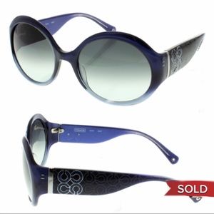 ❌SOLD❌Coach Round Plum Sunglasses S2003